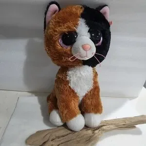Ty Toys Ty Tauri Calico Cat Kitty Beanie Boo Babies Stuffed